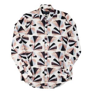 Paisley & Gray Geometric Long Sleeve‎ Dress Shirt Mens M 16 Slim Fit Abstract